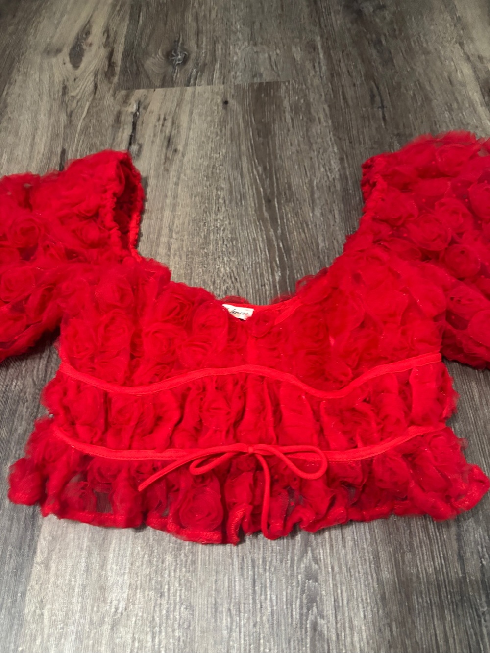 For Love and Lemons, Hannah red top, medium - Picture 8 of 10